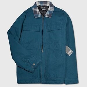 VALOR Calvary Twill & Flannel Jacket - NWT Mens Medium Lime Mint - #46108-DSK1